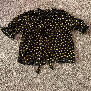 Who What Wear Floral Blouse